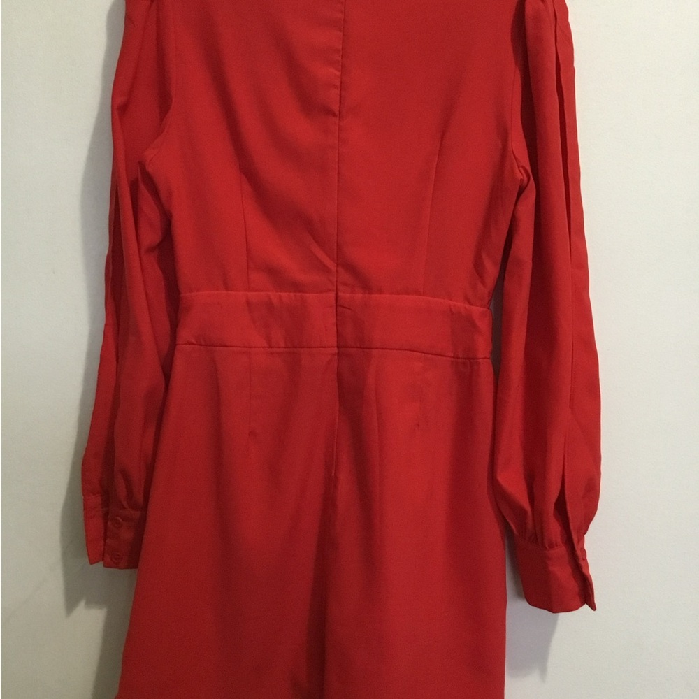 Double Crazy Split Solid Romper - image 5